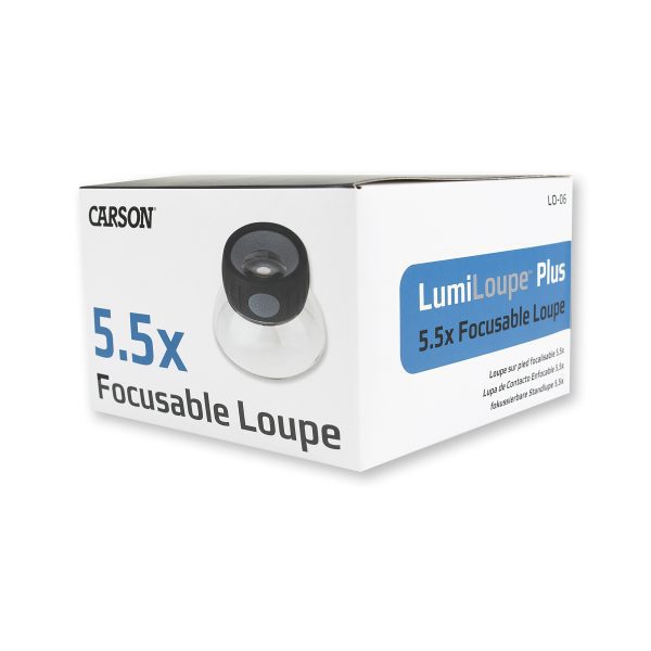 Carson LumiLoupe Plus Focusable Stand Loupe Magnifier:Education  Supplies:General