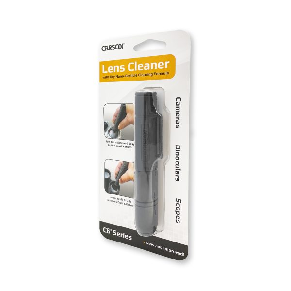 Small lens cleaner packaging