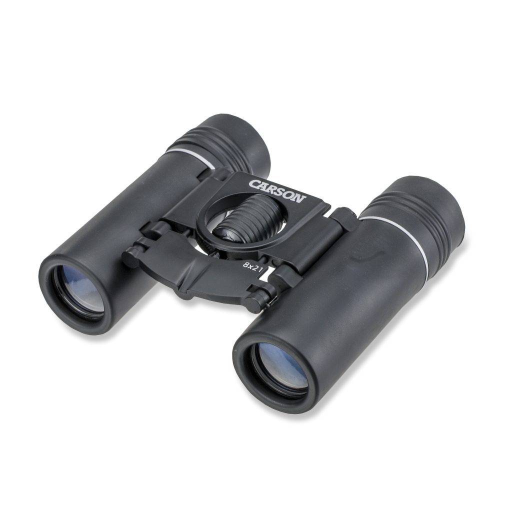 Details about   Carson 8X21mm Tracker Compact Binocular Multi Coated Lenses Diopter Accessories 