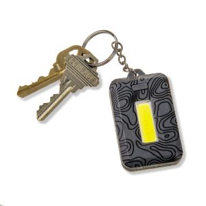 Grey keychain flashlight