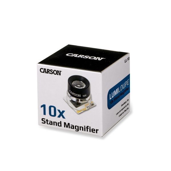 Dreibein-Lupe 10x21mm verchromt ​/ Magnifier Standlupe 