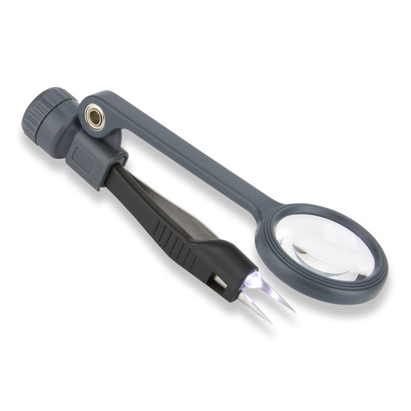 Carson MagniGrip con Luz LED y Pinzas de Precisión