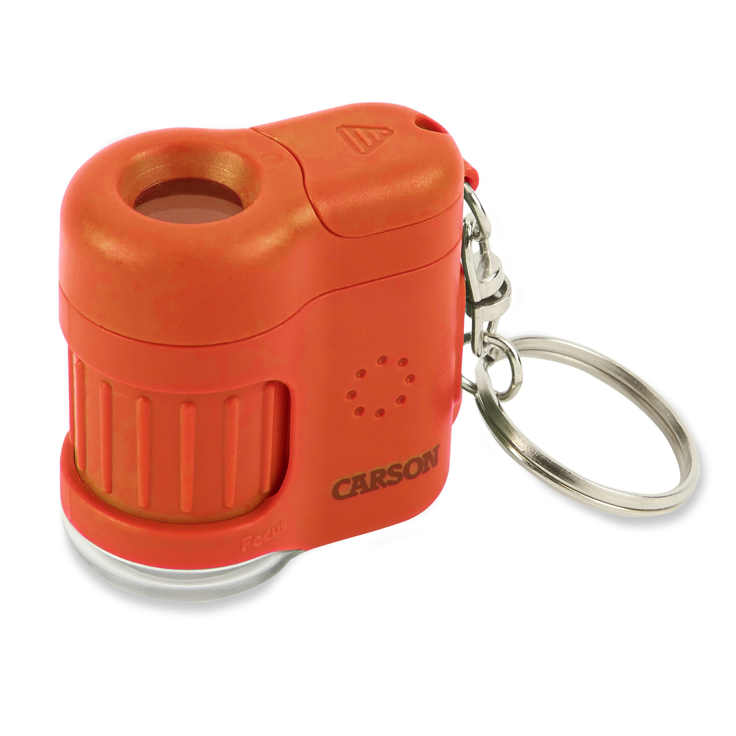 Carson Micro Mini LED 20x Pocket Microscope with Built-In UV Light Orange UK 