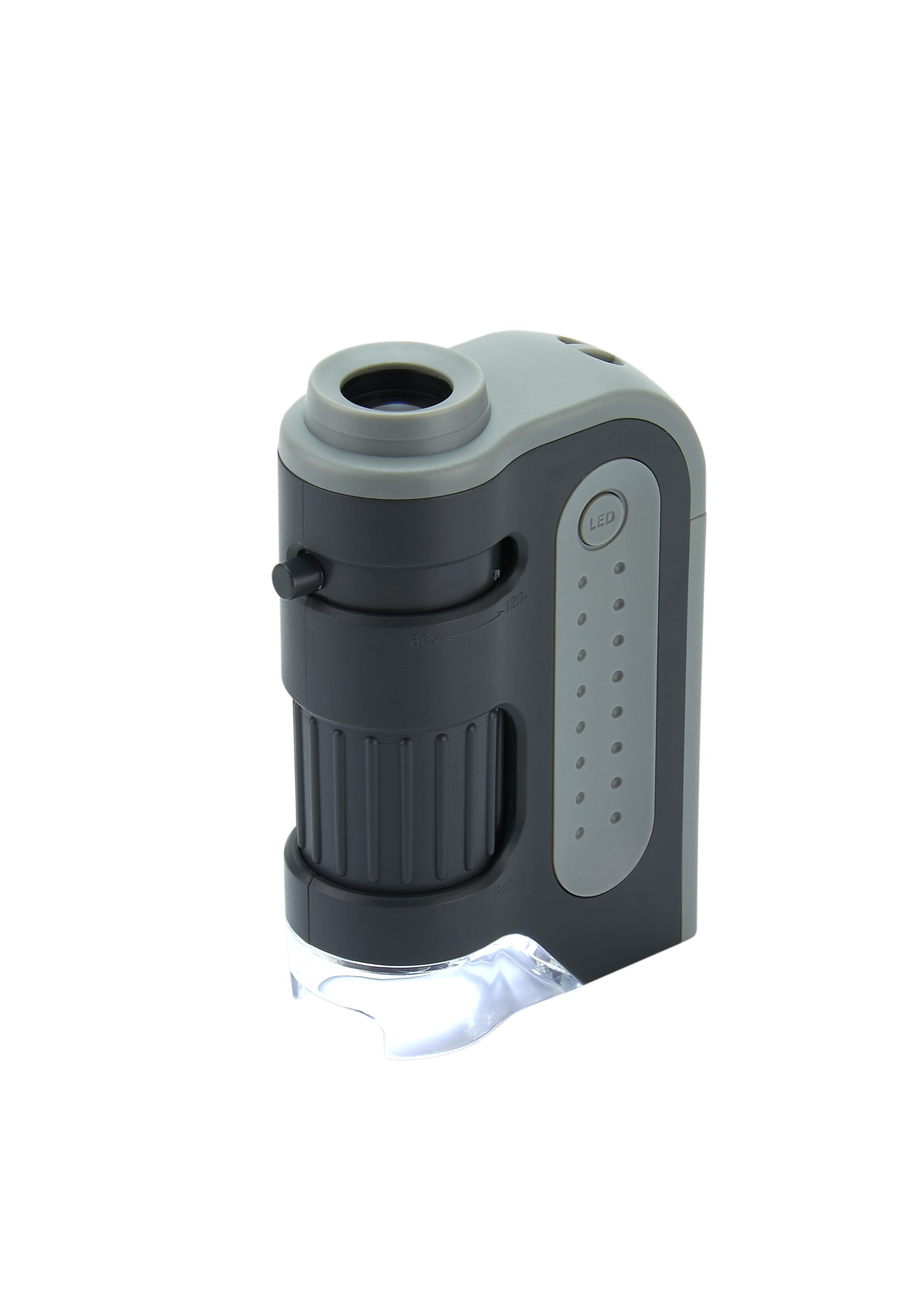 Carson MicroBrite Plus LED Lighted Pocket Microscope 60X 120X 