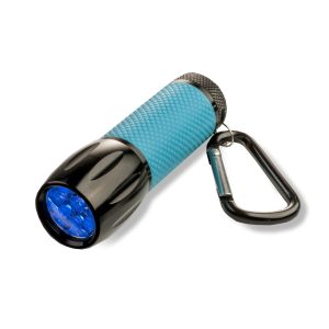 Blue body ultraviolet LED flashlight