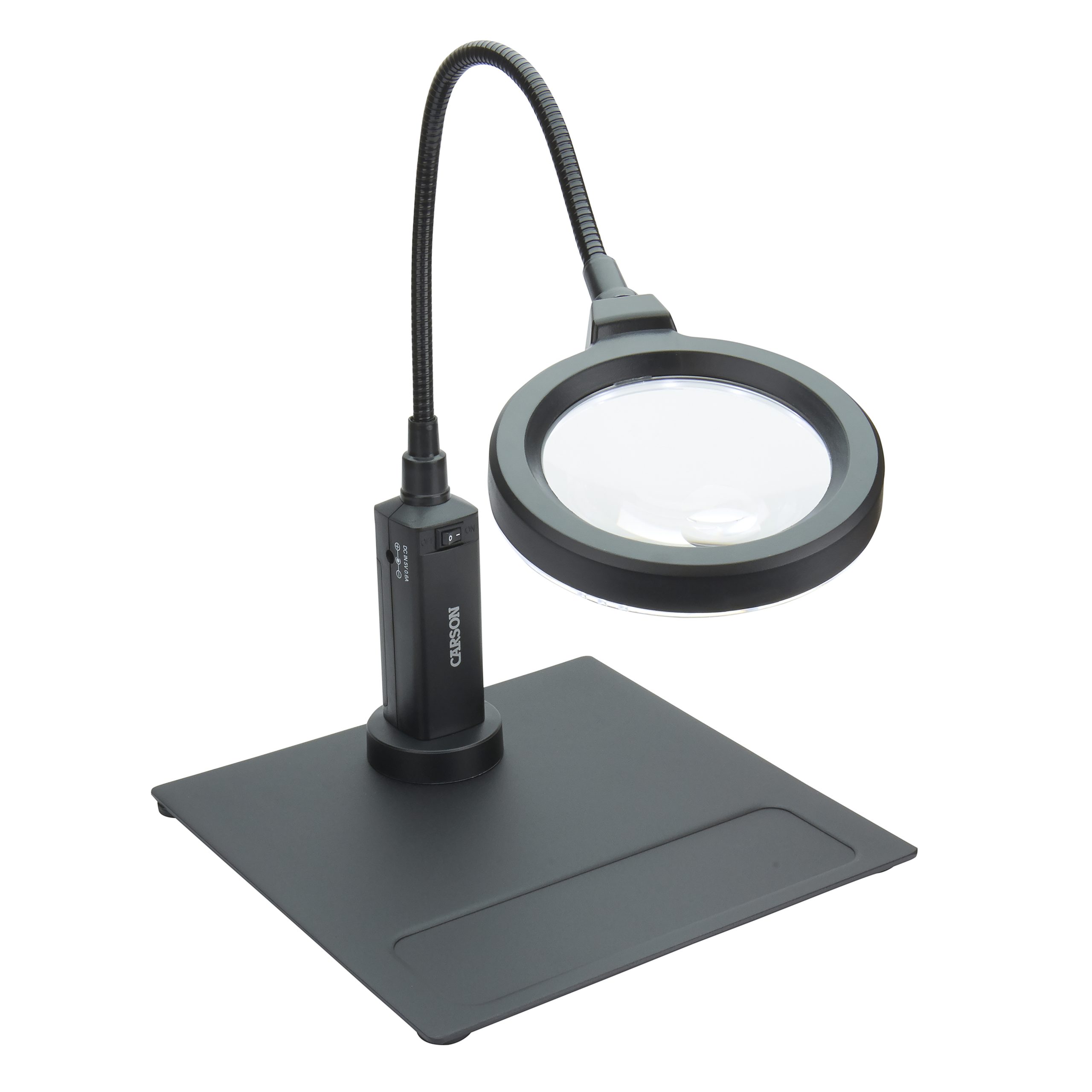 Tabletop Magnifying Light with 12 Flexible Neck, 4X and 8X Magnificat –  Electronix Express