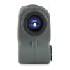 Carson RF-700 LiteWave Pro Laser Rangefinder front eyepiece view, high quality fully multi coated lens and LCD display for high performance