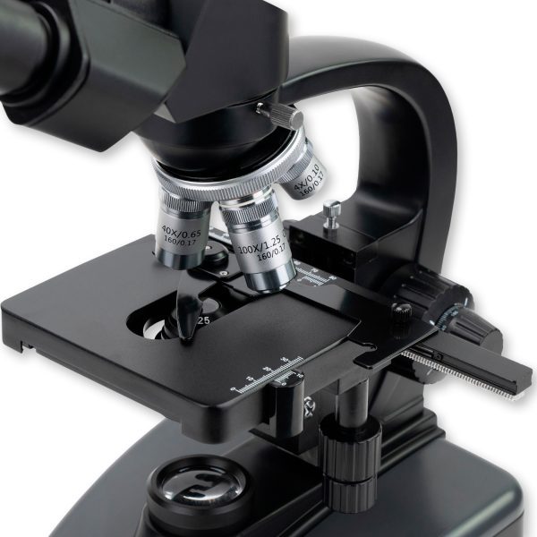 Carson Advanced LED Lit Compound Microscope with Double Layer Mechanical Stage, Binocular Microscope with Iris Diaphragm condenser
