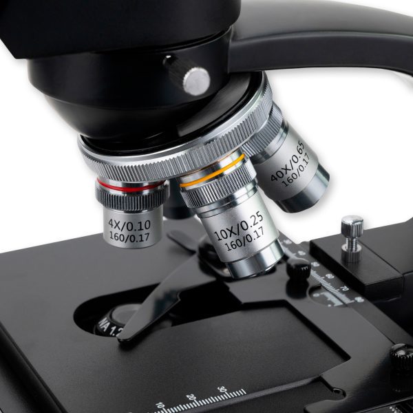 Carson Microscope for Professionals, Compound Microscope Objective Magnification, Mechanical Stage, custom viewing of science specimen