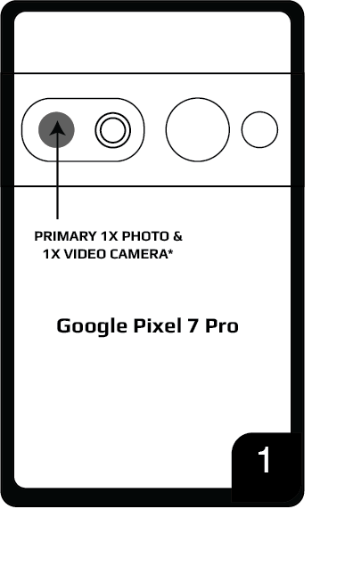 Google Pixel 7 pro camera step 1