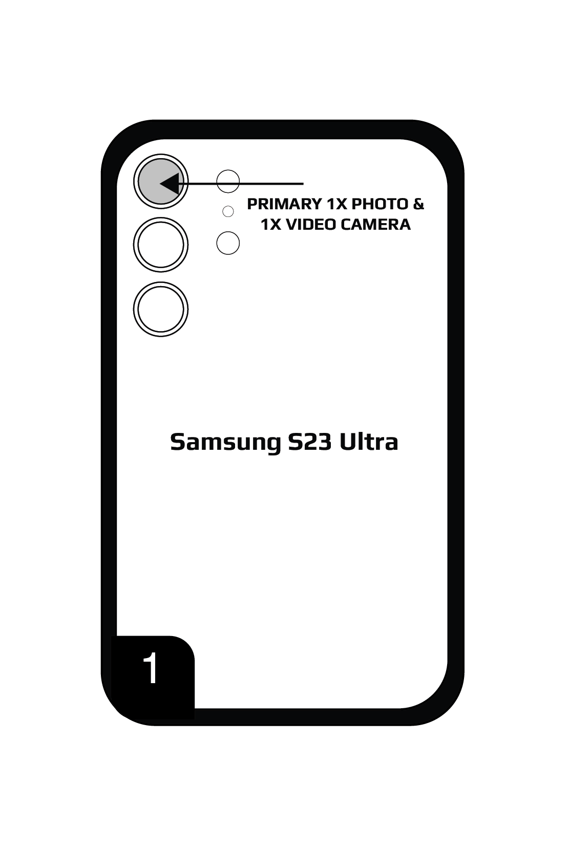 Samsung S23 ultra camera step 1